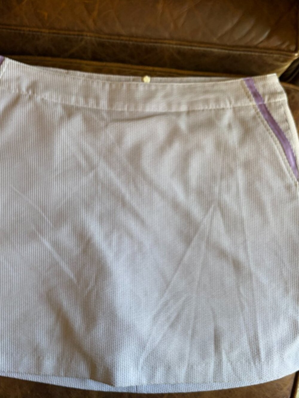 Lady Hagen size 10 Lavender seersucker golf/pickleball skort
